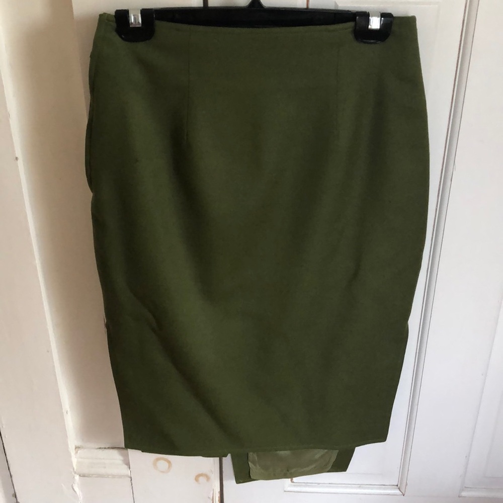 Fab green vintage wool skirt